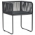 7-częściowy zestaw mebli ogrodowych, rattan PVC, czarno-brązowy