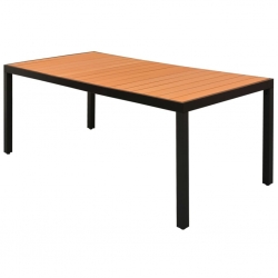 9-częściowy zestaw mebli ogrodowych, rattan PVC, czarno-brązowy