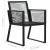 9-cz. zestaw mebli ogrodowych, rattan PVC, czarny