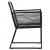 9-cz. zestaw mebli ogrodowych, rattan PVC, czarny