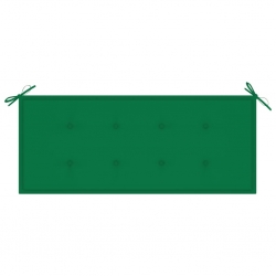2-os. ławka ogrodowa z poduszką, 120 cm, lity eukaliptus