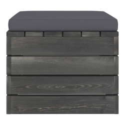 2-cz. zestaw mebli z palet do ogrodu, z poduszkami, sosna