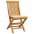 Krzesła ogrodowe, kremowe poduszki, 4 szt., lite drewno tekowe