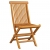 Krzesła ogrodowe, kremowe poduszki, 4 szt., lite drewno tekowe