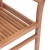 Krzesła stołowe z kremowymi poduszkami, 4 szt., drewno tekowe