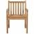 Krzesła ogrodowe z szarymi poduszkami, 2 szt., drewno tekowe