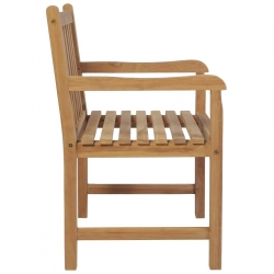 Krzesła ogrodowe, 2 szt., poduszki w kolorze taupe, drewno tekowe