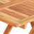 3-cz. zestaw mebli bistro, szare poduszki, drewno tekowe
