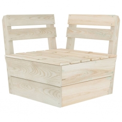 Ogrodowa sofa 4-osobowa z palet, impregnowane drewno świerkowe