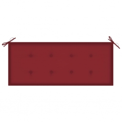 Ławka ogrodowa z poduszką, 120 cm, bambusowa