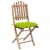Składane krzesła ogrodowe z poduszkami, 2 szt., bambusowe