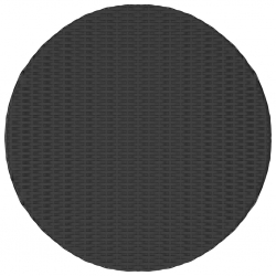 7-częściowa sofa ogrodowa z poduszkami, rattan PE, czarna