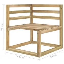 Ogrodowa sofa 4-os. z antracytowymi poduszkami