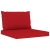 Ogrodowa sofa 4-os. z czerwonymi poduszkami