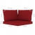 Ogrodowa sofa 3-os. z poduszkami w kolorze winnej czerwieni