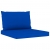 Ogrodowa sofa 4-os. z niebieskimi poduszkami