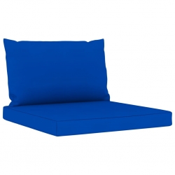 6-cz. zestaw wypoczynkowy do ogrodu, niebieskie poduszki