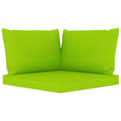 Ogrodowa sofa 4-os. z jasnozielonymi poduszkami