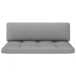 Ogrodowa sofa środkowa z palet, szara, drewno sosnowe