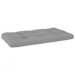 Ogrodowa sofa środkowa z palet, szara, drewno sosnowe