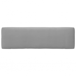 Ogrodowa sofa środkowa z palet, szara, drewno sosnowe