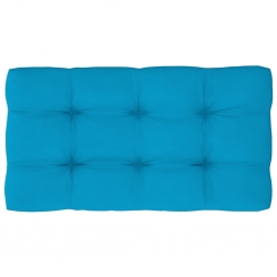 Ogrodowa sofa środkowa z palet, szara, drewno sosnowe