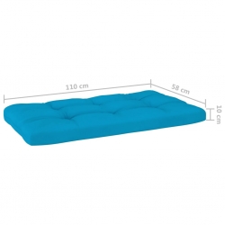Ogrodowa sofa środkowa z palet, szara, drewno sosnowe