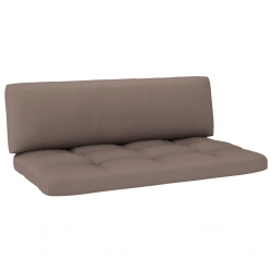 Ogrodowa sofa środkowa z palet, szara, drewno sosnowe