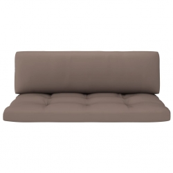 Ogrodowa sofa środkowa z palet, szara, drewno sosnowe