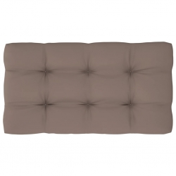 Ogrodowa sofa środkowa z palet, szara, drewno sosnowe
