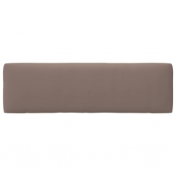 Ogrodowa sofa środkowa z palet, szara, drewno sosnowe