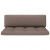 Ogrodowa sofa środkowa z palet, szara, drewno sosnowe