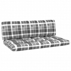 Ogrodowa sofa środkowa z palet, szara, drewno sosnowe