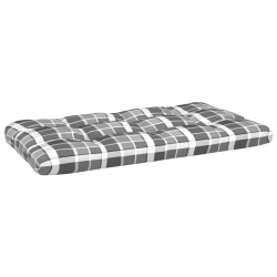 Ogrodowa sofa środkowa z palet, szara, drewno sosnowe