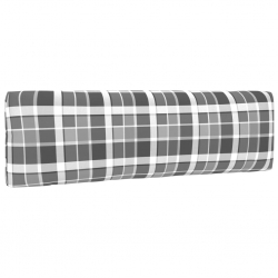 Ogrodowa sofa środkowa z palet, szara, drewno sosnowe