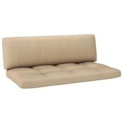 Ogrodowa sofa środkowa z palet, biała, drewno sosnowe