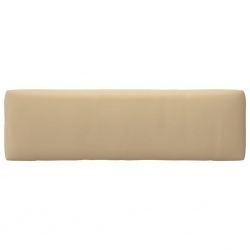 Ogrodowa sofa środkowa z palet, biała, drewno sosnowe