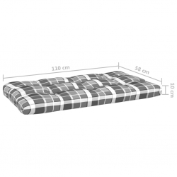 Ogrodowa sofa środkowa z palet, biała, drewno sosnowe