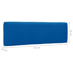Ogrodowa sofa środkowa z palet, czarna, drewno sosnowe