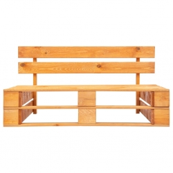 Ogrodowa sofa środkowa z palet, miodowy brąz, drewno sosnowe