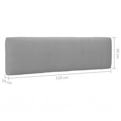 Ogrodowa sofa środkowa z palet, miodowy brąz, drewno sosnowe