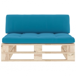 Ogrodowa sofa środkowa z palet, impregnowane drewno sosnowe