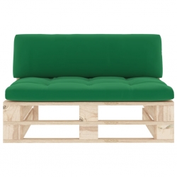 Ogrodowa sofa środkowa z palet, impregnowane drewno sosnowe
