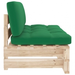 Ogrodowa sofa środkowa z palet, impregnowane drewno sosnowe