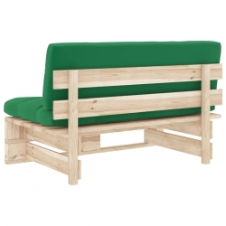 Ogrodowa sofa środkowa z palet, impregnowane drewno sosnowe