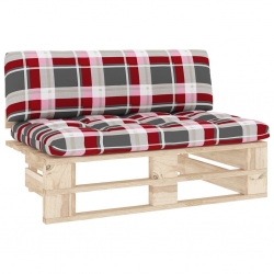 Ogrodowa sofa środkowa z palet, impregnowane drewno sosnowe