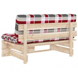 Ogrodowa sofa środkowa z palet, impregnowane drewno sosnowe