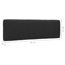 Ogrodowa sofa narożna z palet, szara, drewno sosnowe