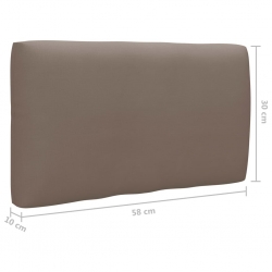 Ogrodowa sofa narożna z palet, szara, drewno sosnowe