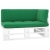 Ogrodowa sofa narożna z palet, biała, drewno sosnowe